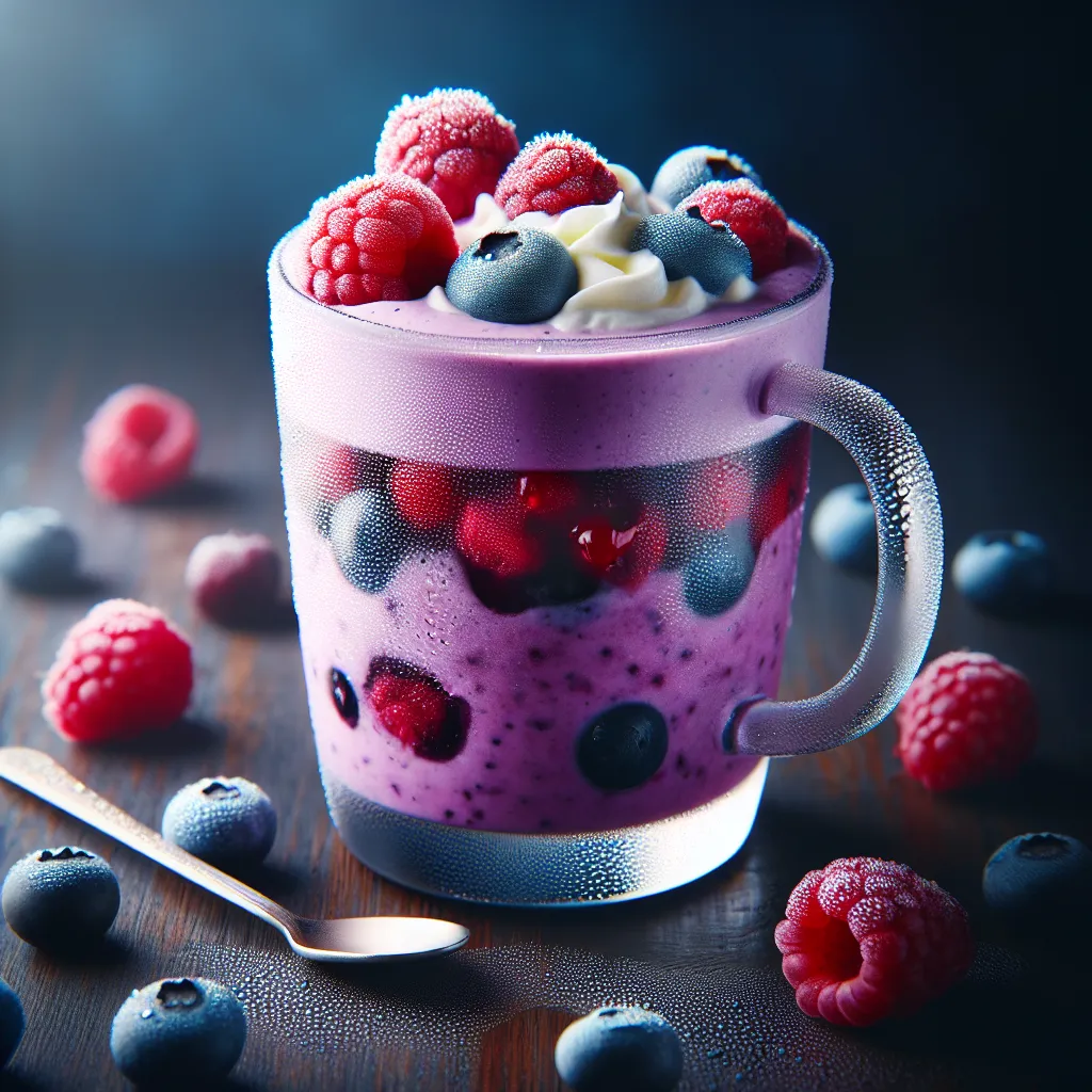 Raspberry Blueberry Milkshake