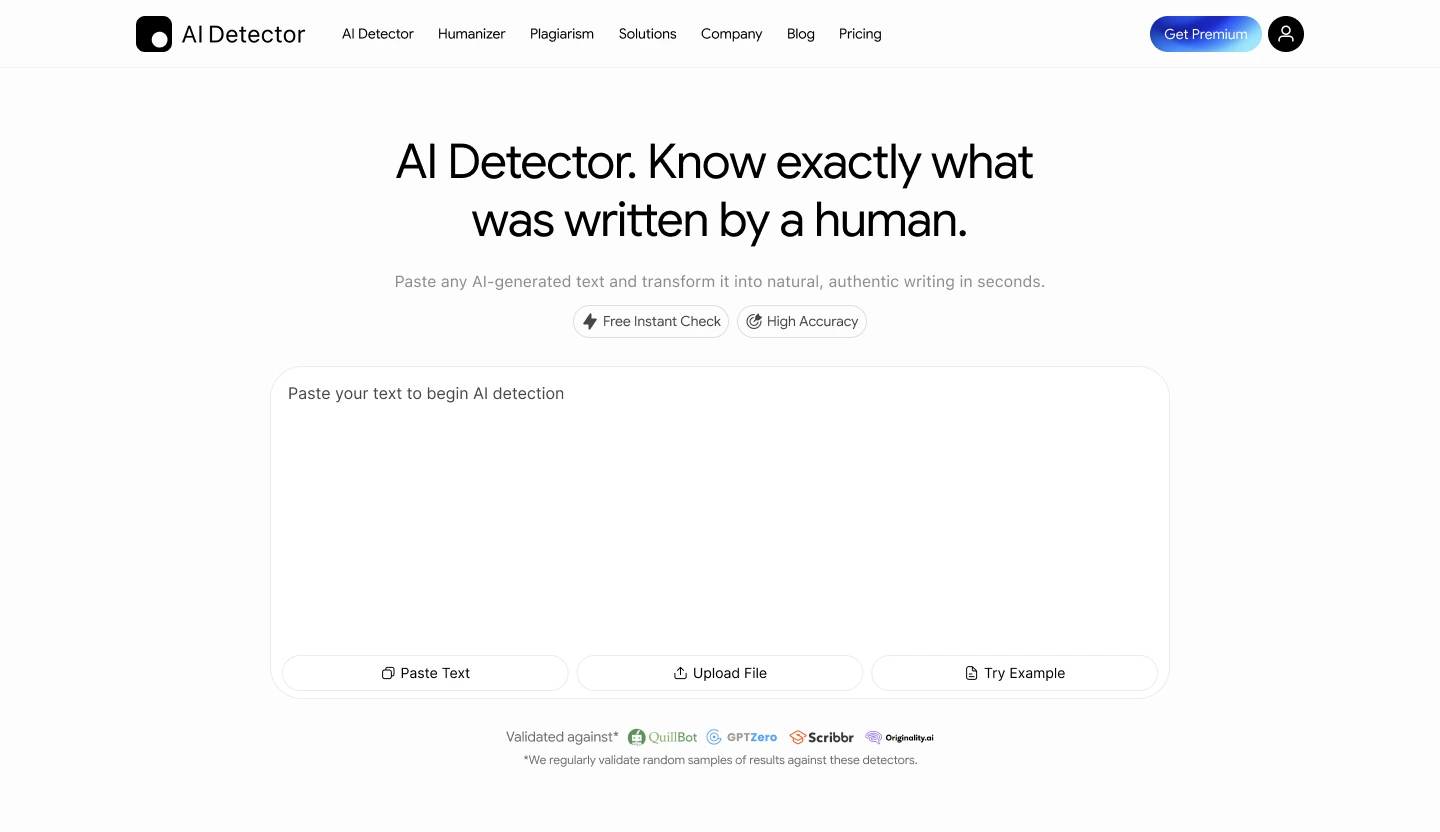 Detect AI-generated content with 99.9% accuracy