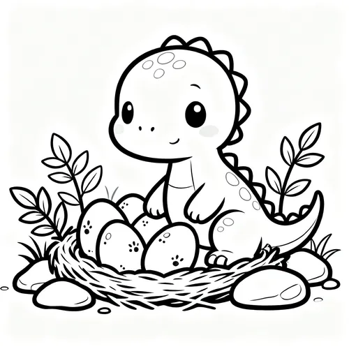 Free Printable 공룡 Coloring Pages - dinosaur-03 - iColorPlay