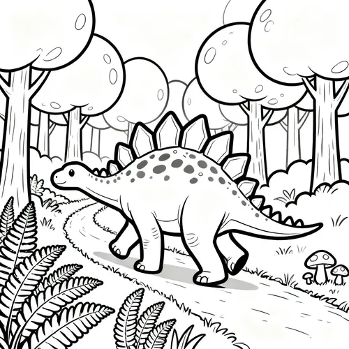 Free Printable 공룡 Coloring Pages - dinosaur-05 - iColorPlay
