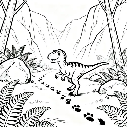 Free Printable 공룡 Coloring Pages - dinosaur-10 - iColorPlay