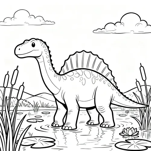 Free Printable 공룡 Coloring Pages - dinosaur-11 - iColorPlay