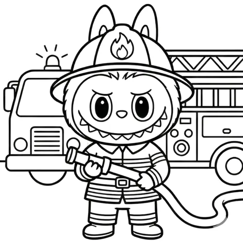 Free Printable Labubu Coloring Pages - labubu-04 - iColorPlay