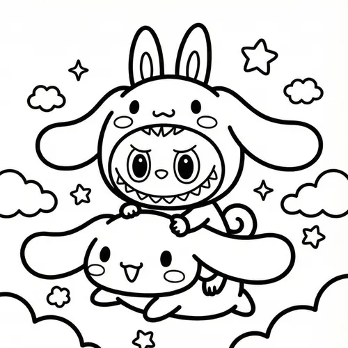 Free Printable Labubu Coloring Pages - labubu-08 - iColorPlay
