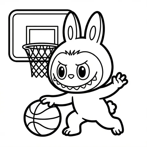 Free Printable Labubu Coloring Pages - labubu-14 - iColorPlay