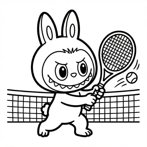 Free Printable Labubu Coloring Pages - labubu-21 - iColorPlay