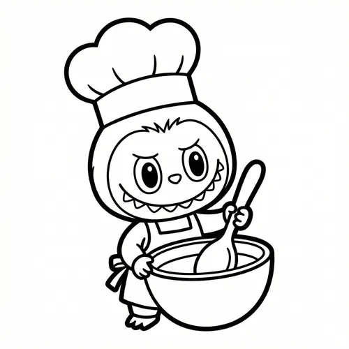 Free Printable Labubu Coloring Pages - labubu-22 - iColorPlay