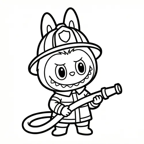 Free Printable Labubu Coloring Pages - labubu-23 - iColorPlay