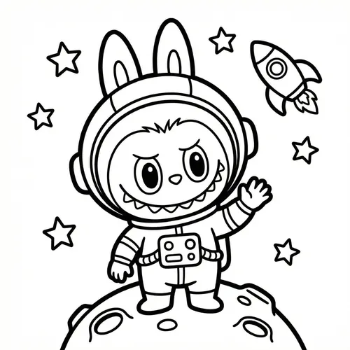 Free Printable Labubu Coloring Pages - labubu-25 - iColorPlay
