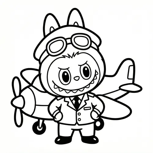 Free Printable Labubu Coloring Pages - labubu-27 - iColorPlay