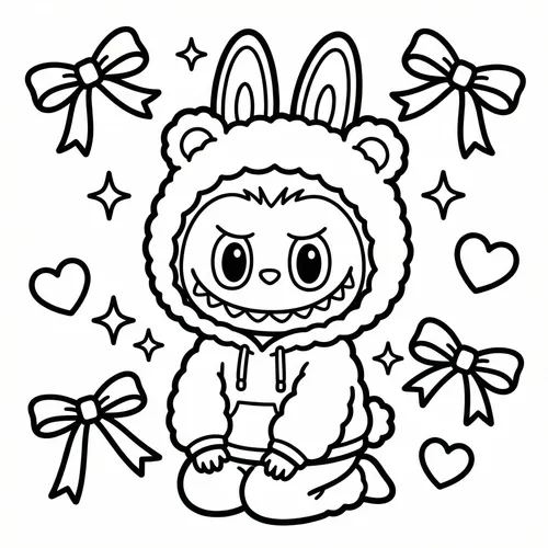 Free Printable Labubu Coloring Pages - labubu-28 - iColorPlay