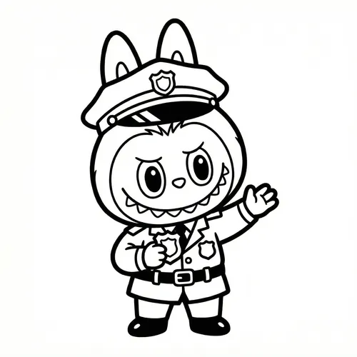 Free Printable Labubu Coloring Pages - labubu-29 - iColorPlay