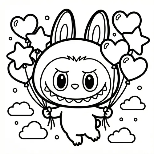 Free Printable Labubu Coloring Pages - labubu-31 - iColorPlay