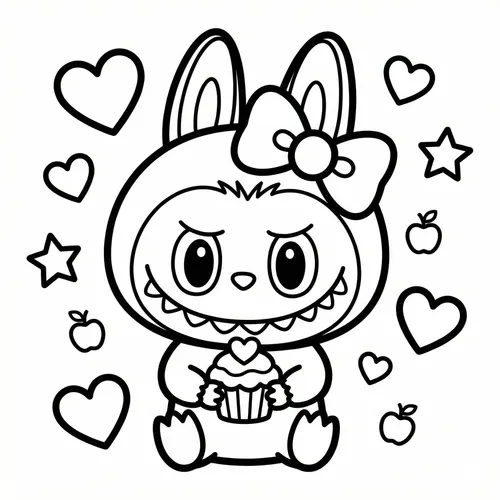 Free Printable Labubu Coloring Pages - labubu-37 - iColorPlay