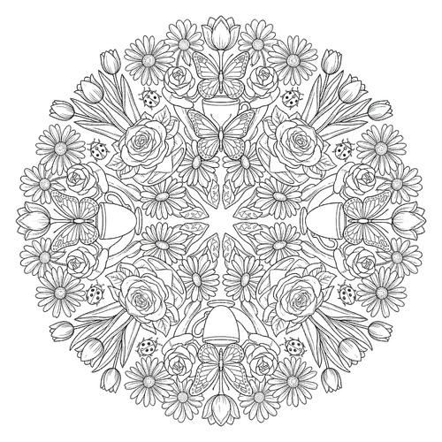 Free Printable Mandala Coloring Pages - mandala-10 - iColorPlay
