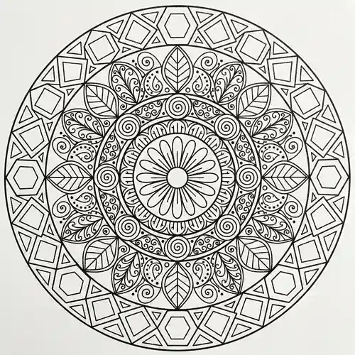 Free Printable Mandala Coloring Pages - mandala-16 - iColorPlay