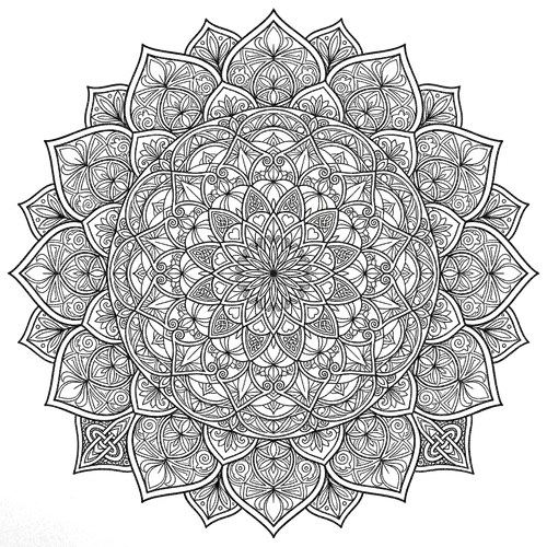 Free Printable Mandala Coloring Pages - mandala-19 - iColorPlay