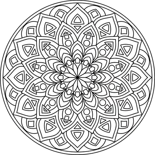 Free Printable Mandala Coloring Pages - mandala-22 - iColorPlay