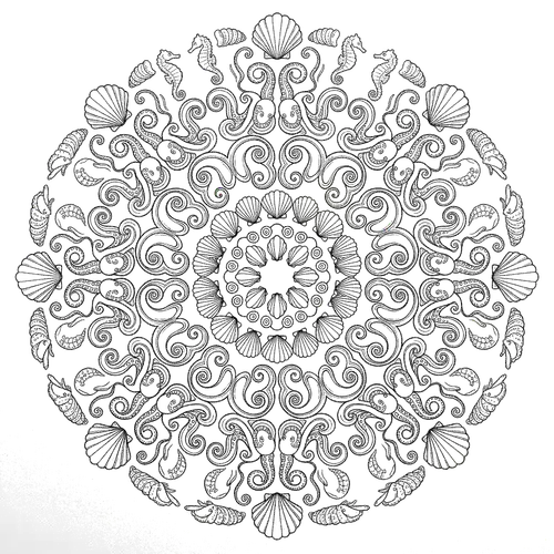 Free Printable Mandala Coloring Pages - mandala-25 - iColorPlay