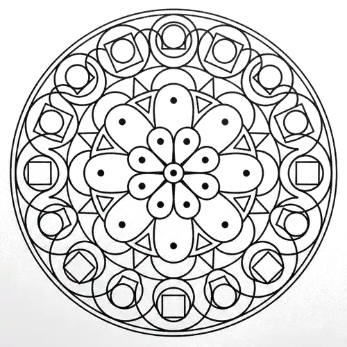 Free Printable Mandala Coloring Pages - mandala-35 - iColorPlay