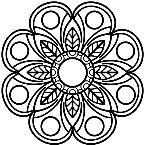 Free Printable Mandala Coloring Pages - mandala-36 - iColorPlay