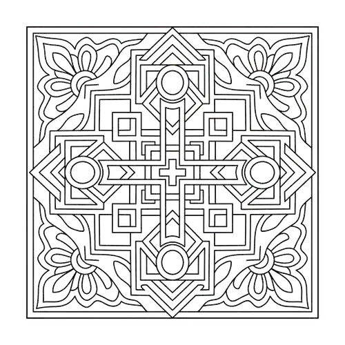 Free Printable Mandala Coloring Pages - mandala-39 - iColorPlay