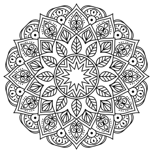 Free Printable Mandala Coloring Pages - mandala-42 - iColorPlay