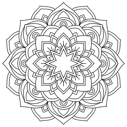 Free Printable Mandala Coloring Pages - mandala-44 - iColorPlay