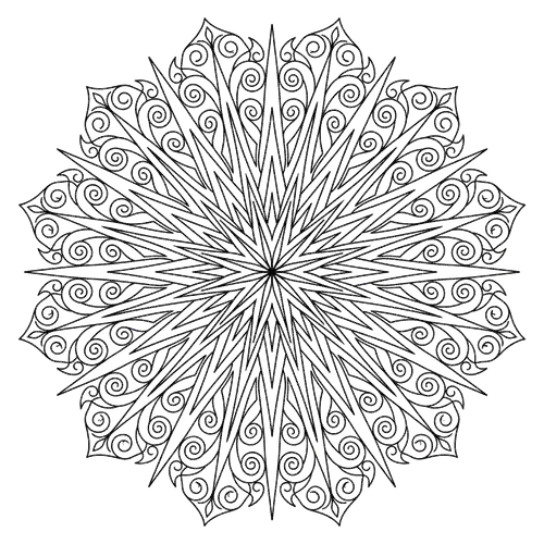 Free Printable Mandala Coloring Pages - mandala-45 - iColorPlay