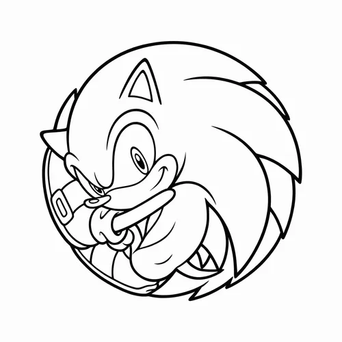 Free Printable Sonic the Hedgehog Coloring Pages - sonic_001 - iColorPlay