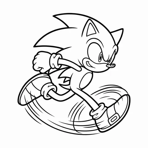 Free Printable Sonic the Hedgehog Coloring Pages - sonic_002 - iColorPlay