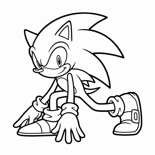 Free Printable Sonic the Hedgehog Coloring Pages - sonic_003 - iColorPlay