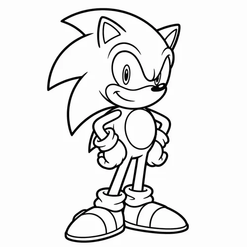 Free Printable Sonic the Hedgehog Coloring Pages - sonic_007 - iColorPlay