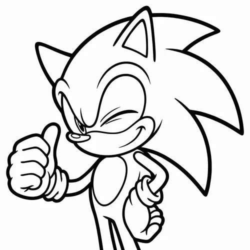 Free Printable Sonic the Hedgehog Coloring Pages - sonic_008 - iColorPlay