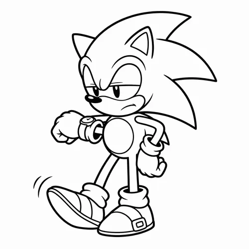 Free Printable Sonic the Hedgehog Coloring Pages - sonic_009 - iColorPlay