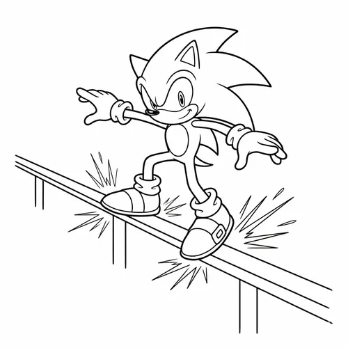 Free Printable Sonic the Hedgehog Coloring Pages - sonic_010 - iColorPlay