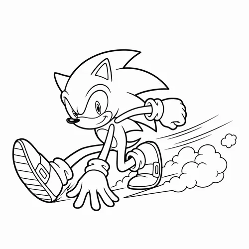 Free Printable Sonic the Hedgehog Coloring Pages - sonic_011 - iColorPlay