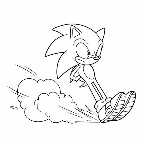 Free Printable Sonic the Hedgehog Coloring Pages - sonic_012 - iColorPlay