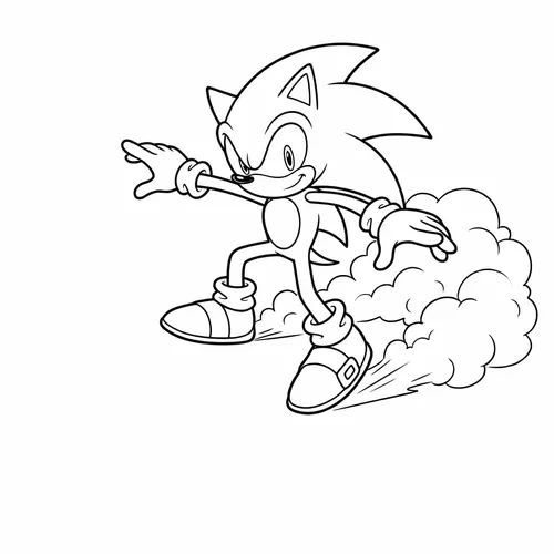 Free Printable Sonic the Hedgehog Coloring Pages - sonic_013 - iColorPlay
