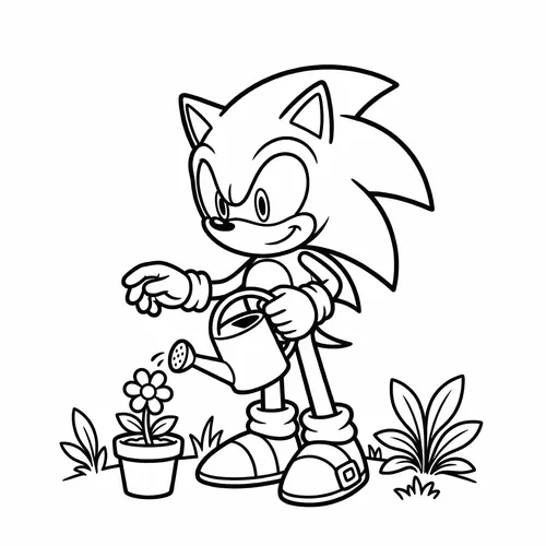 Free Printable Sonic the Hedgehog Coloring Pages - sonic_017 - iColorPlay