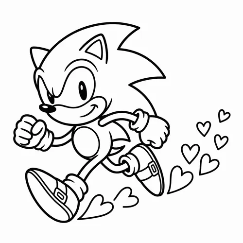 Free Printable Sonic the Hedgehog Coloring Pages - sonic_018 - iColorPlay