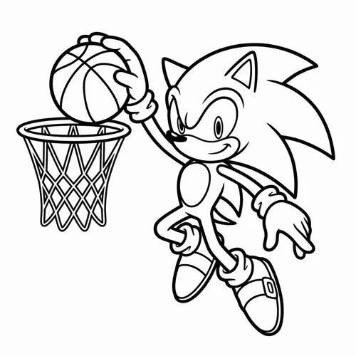 Free Printable Sonic the Hedgehog Coloring Pages - sonic_021 - iColorPlay