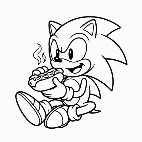 Free Printable Sonic the Hedgehog Coloring Pages - sonic_023 - iColorPlay
