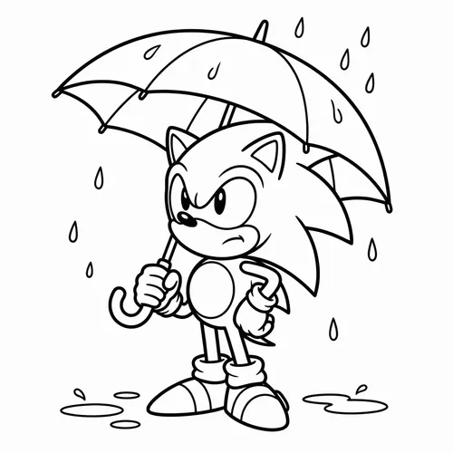 Free Printable Sonic the Hedgehog Coloring Pages - sonic_025 - iColorPlay