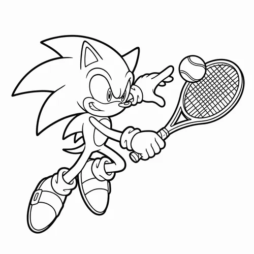 Free Printable Sonic the Hedgehog Coloring Pages - sonic_027 - iColorPlay