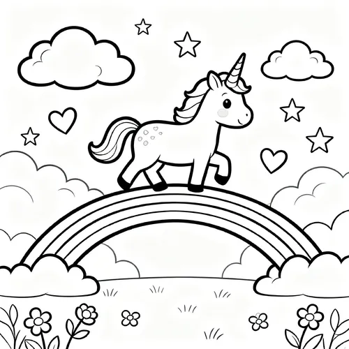 Free Printable 유니콘 Coloring Pages - unicorn-07 - iColorPlay