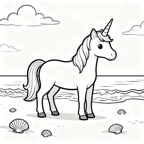 Free Printable 유니콘 Coloring Pages - unicorn-10 - iColorPlay