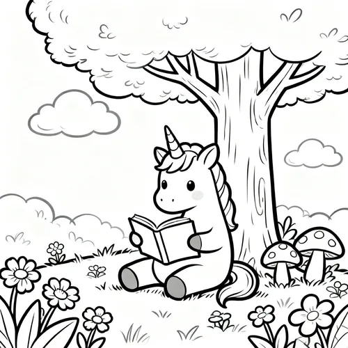 Free Printable 유니콘 Coloring Pages - unicorn-11 - iColorPlay
