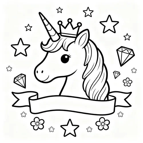 Free Printable 유니콘 Coloring Pages - unicorn-12 - iColorPlay