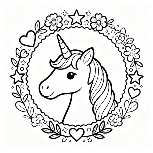 Free Printable 유니콘 Coloring Pages - unicorn-14 - iColorPlay